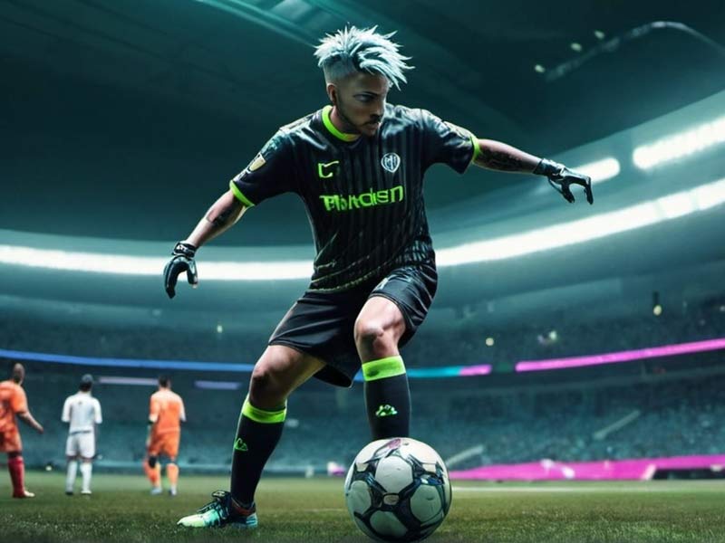 可惜！马内晃开防守，内切起脚兜射击中立柱