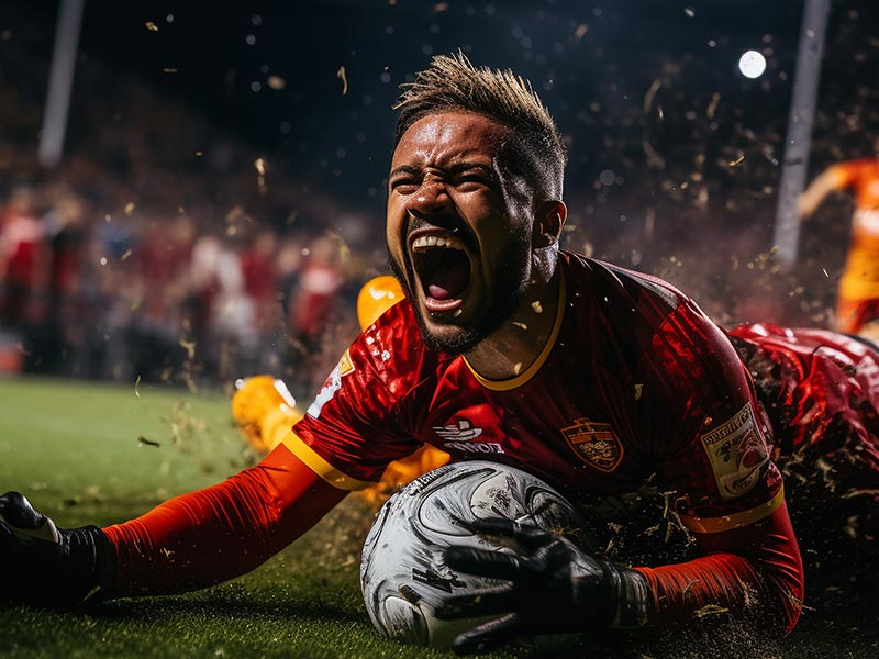 埃斯特旺：这滑跪庆祝太有难度了，还是跳个舞缓解一下尴尬吧！